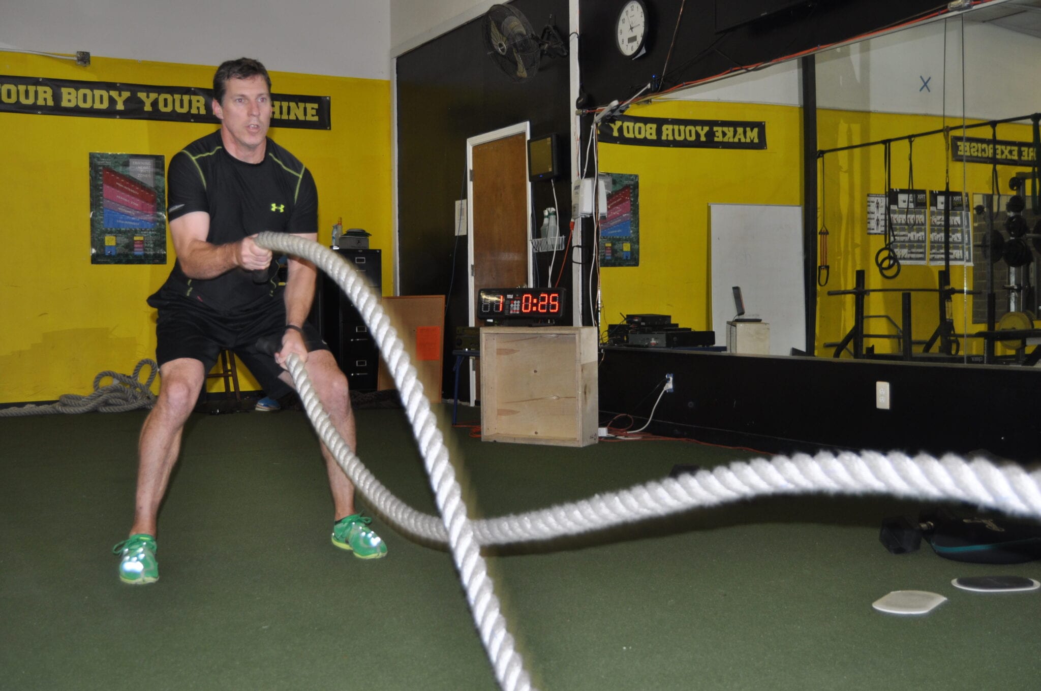 john using ropes for cardio