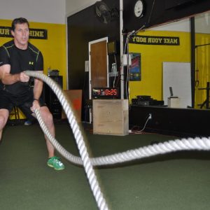 john using ropes for cardio